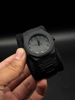 Black Arabic Aura Watch: Sleek, Modern, and Bold Luxury Timepiece for Men - Dealsntacher.pk Dealsnatcher